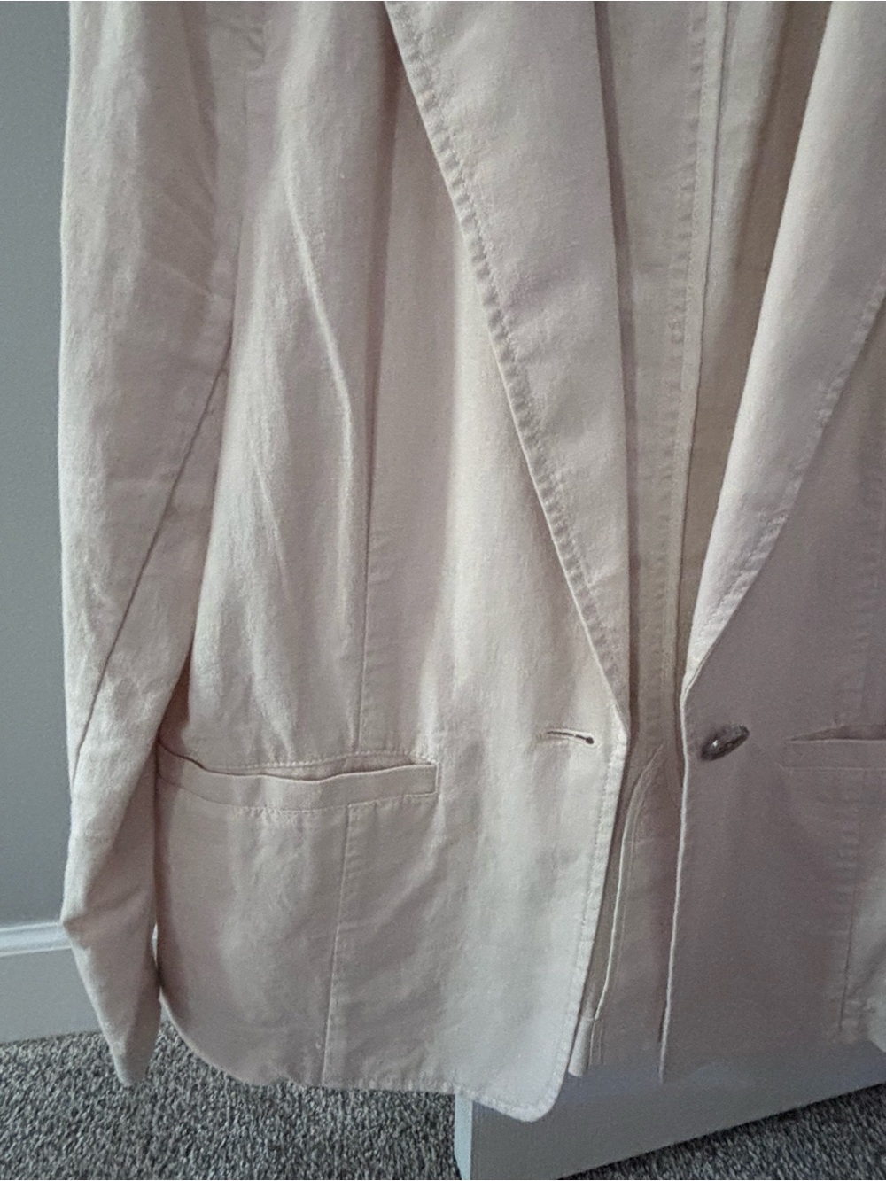 J. Crew Womens PETITE Linen blend Blazer Jacket - Picture 3 of 9
